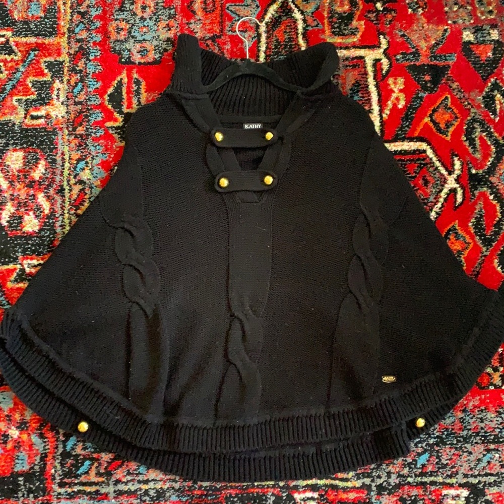 Kathy Van Zeeland Knitted Poncho